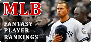 AccuScore MLB Player Rankings