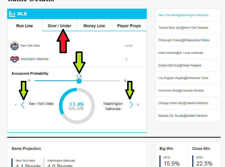 AccuScore Baseball Betting System